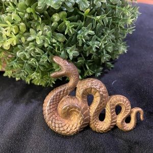 Vintage Brass Snake pendant